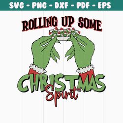 vintage rolling up some christmas spirit svg file for cricut