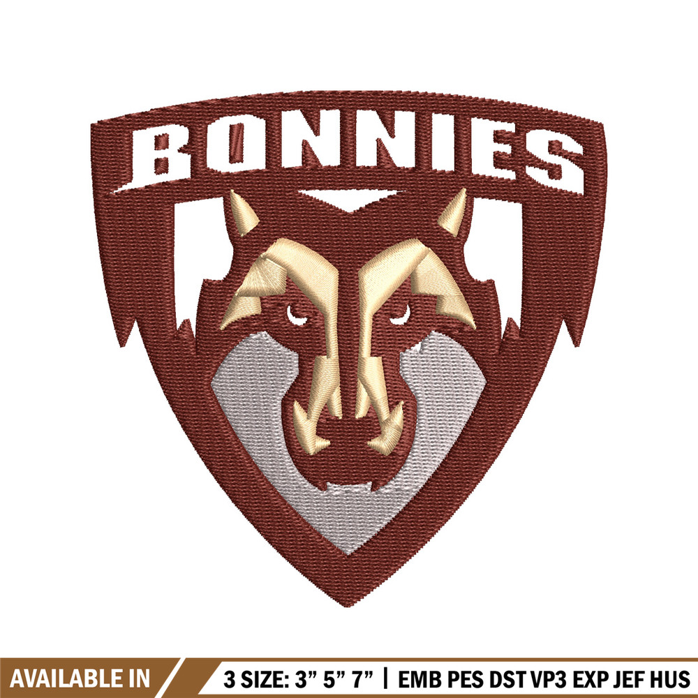 St Bonaventure Bonnies embroidery design, St Bonaventure Bonnies embroidery, Sport embroidery, NCAA embroidery..jpg