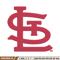 St. Louis Cardinals logo Embroidery, MLB Embroidery, Sport embroidery, Logo Embroidery, MLB Embroidery design..jpg