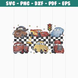 retro lighting mcqueen disney pixar cars png download