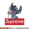Stitch Supreme Embroidery design, cartoon Embroidery, cartoon design, Embroidery File, cartoon shirt, Digital download..jpg