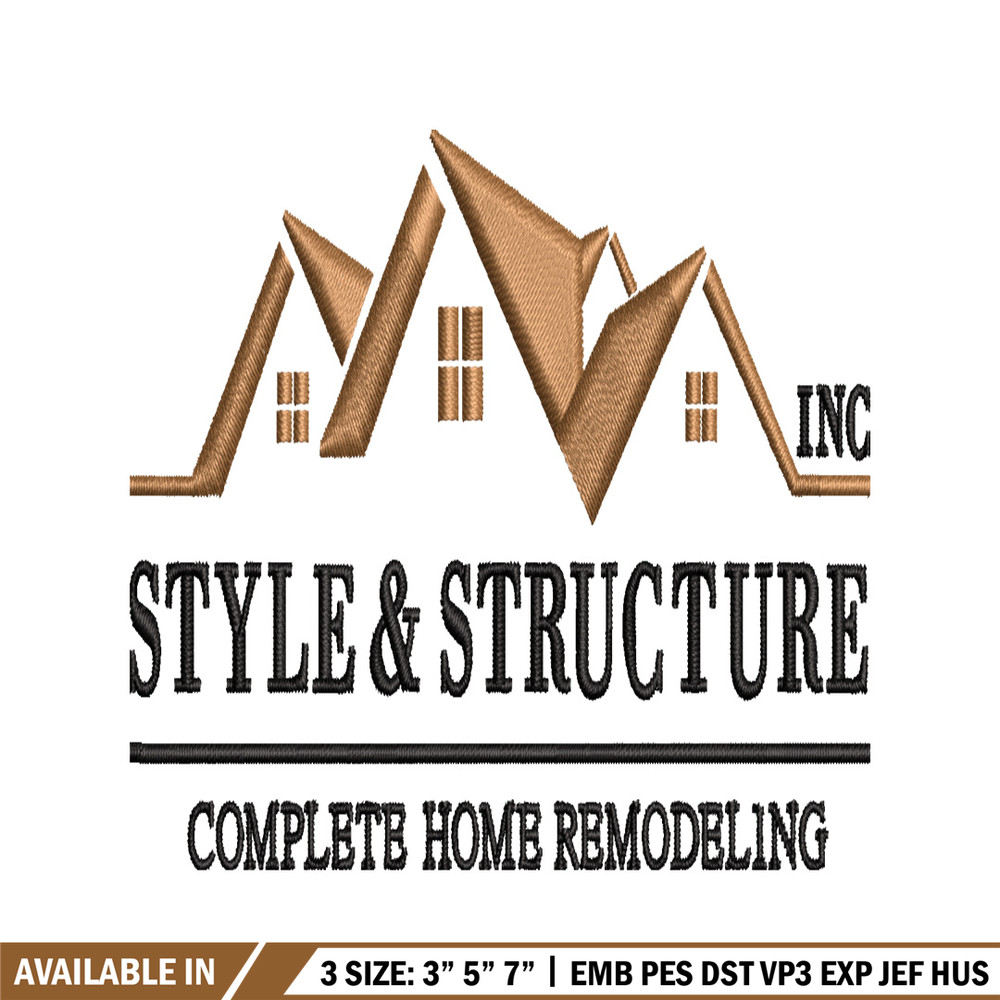 Style & Structure embroidery design, Style & Structure embroidery, logo design, embroidery file, Digital download..jpg