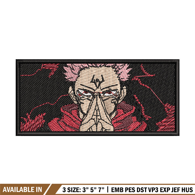 Sukuna box embroidery design, Sukuna embroidery, Embroidery shirt, Embroidery file, Anime design, Digital download.jpg