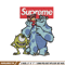 Sulley & Mike Monsters supreme Embroidery design, cartoon Embroidery, cartoon design, Embroidery File, Instant download..jpg
