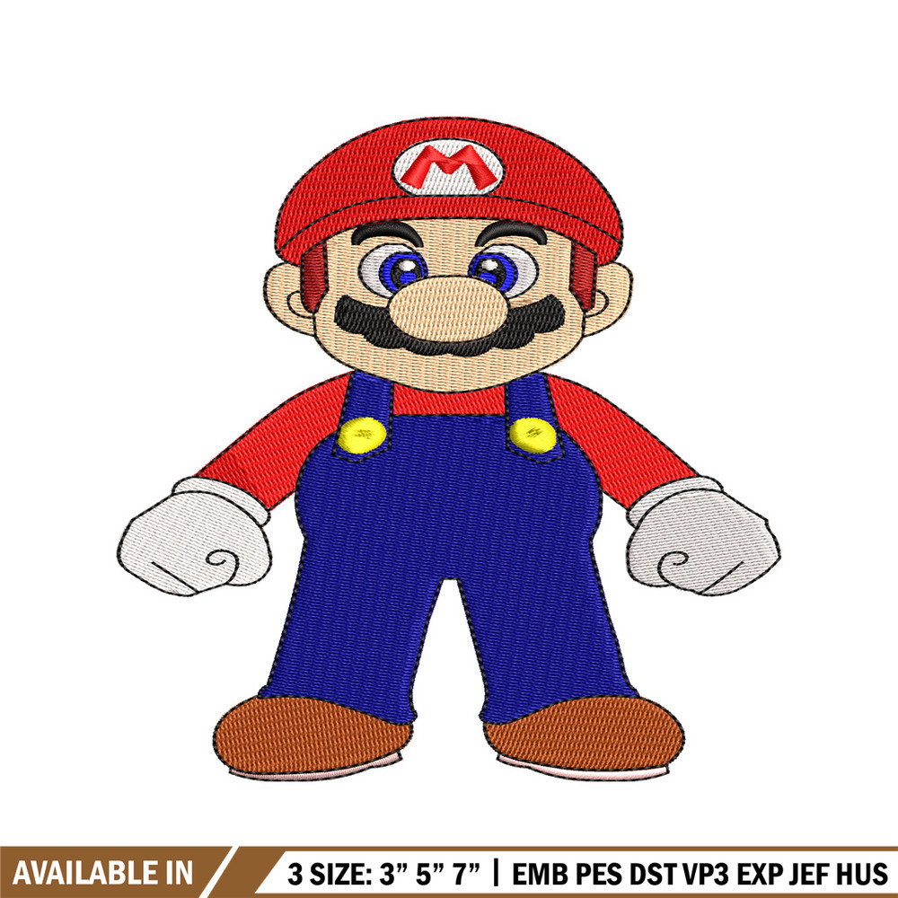 Super Mario bros embroidery design, Mario embroidery, logo design, Logo shirt, embroidery file, Digital download.jpg
