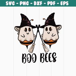 boo bees ghost witches vibes svg cutting digital file