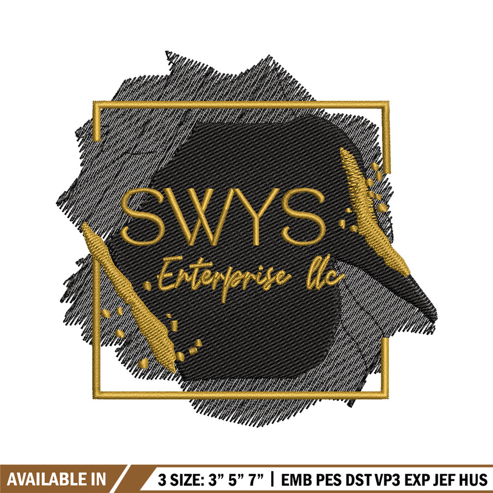 Swys logo embroidery design, Logo embroidery, Emb design, Embroidery shirt, Embroidery file, Digital download.jpg
