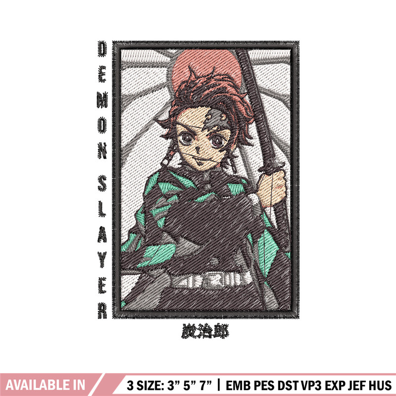 Tanjiro box embroidery design, Tanjiro embroidery, Embroidery shirt, Embroidery file, Anime design, Digital download.jpg