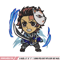 Tanjiro chibi embroidery design, Kimetsu no Yaiba embroidery, embroidery file, anime design, anime shirt, Digital download.jpg