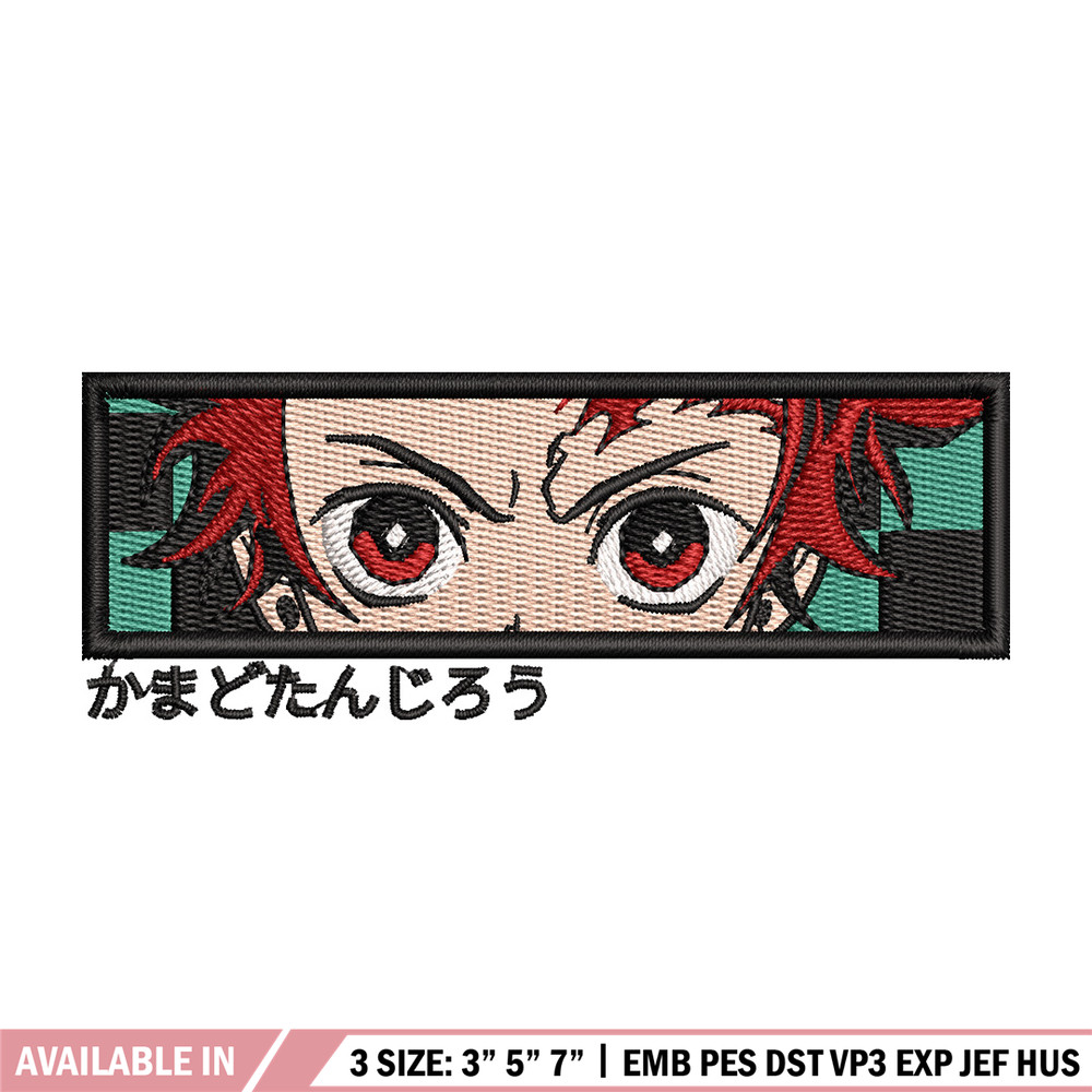 Tanjiro eyes box embroidery design, Tanjiro embroidery, Anime design, Embroidery shirt, Embroidery file,Digital download.jpg