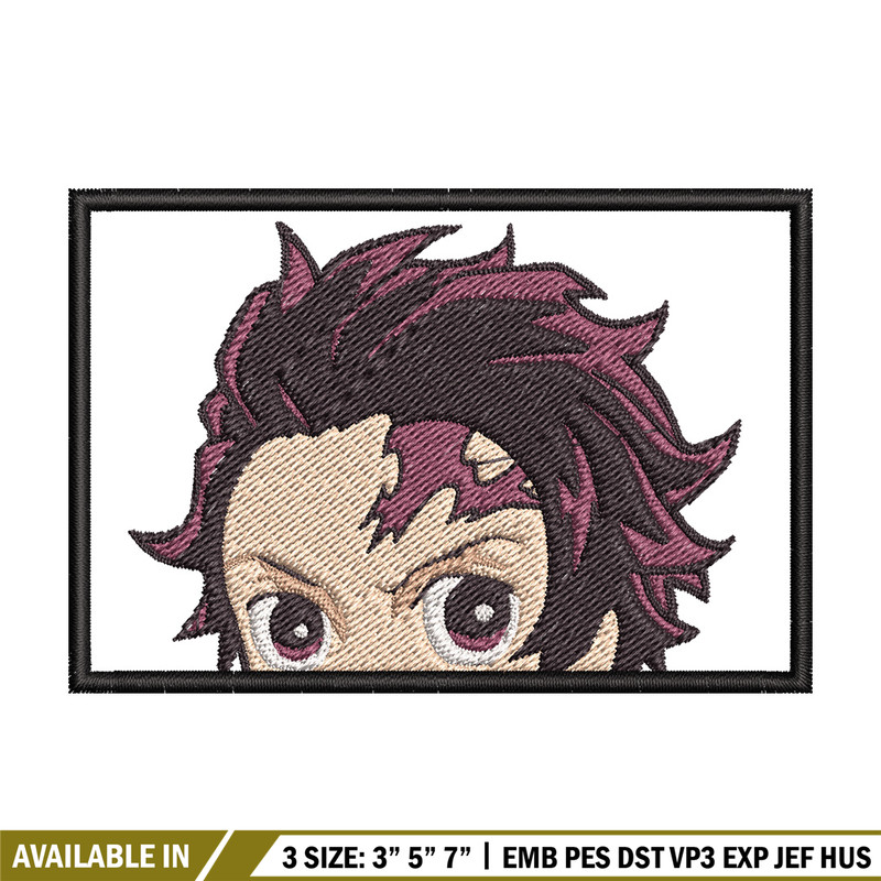 Tanjiro face embroidery design, Tanjiro embroidery, Anime design, Embroidery shirt, Embroidery file,Digital download.jpg