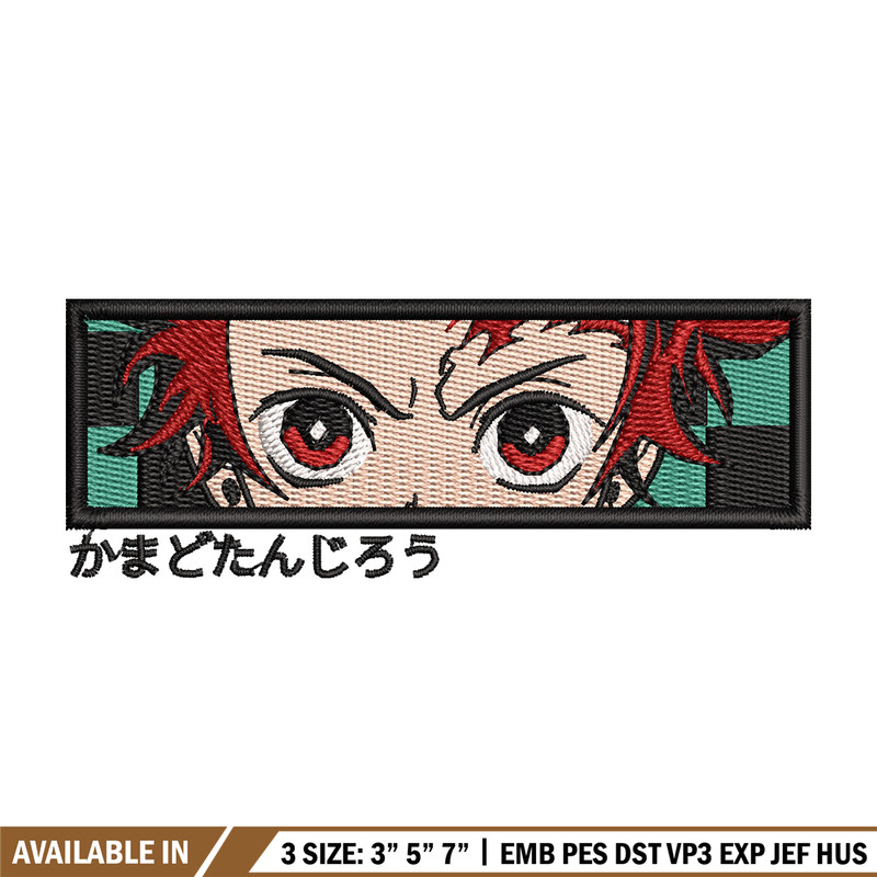 Tanjiro eyes box embroidery design, Tanjiro embroidery, Anime design, Embroidery shirt, Embroidery file,Digital download.jpg