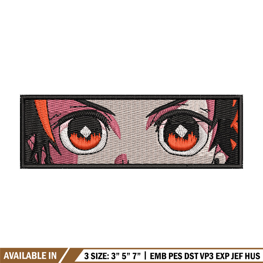 Tanjiro eyes embroidery design, Tanjiro embroidery, Anime design, Embroidery shirt, Embroidery file, Digital download.jpg