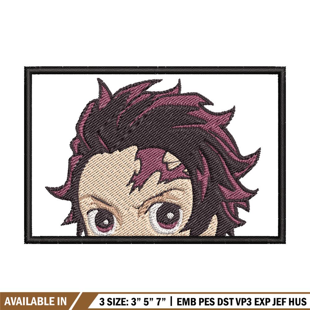 Tanjiro face embroidery design, Tanjiro embroidery, Anime design, Embroidery shirt, Embroidery file,Digital download.jpg
