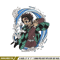 Tanjiro water breathing embroidery design, Kimetsu no Yaiba embroidery, anime design, anime shirt, Digital download.jpg