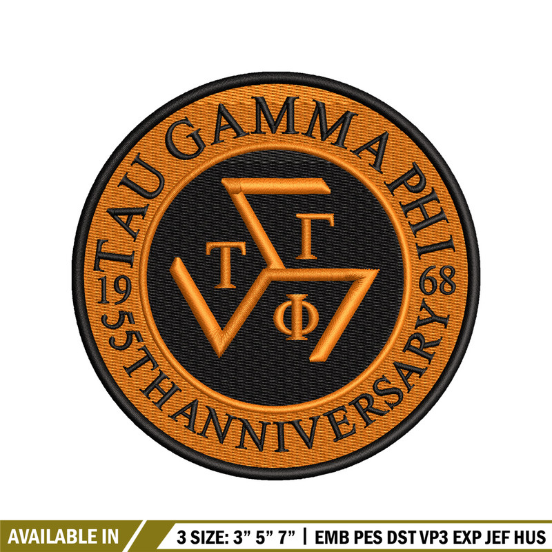 Tau Gamma Sigma embroidery design, logo embroidery, embroidery file, logo design, logo shirt, Digital download..jpg