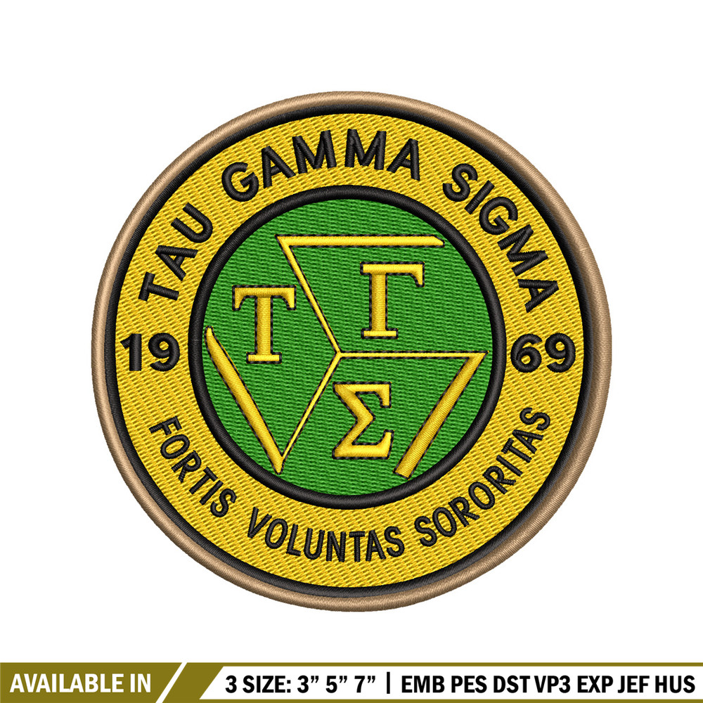 Tau Gamma Sigma embroidery design, logo embroidery, logo design, embroidery file, logo shirt, Digital download..jpg