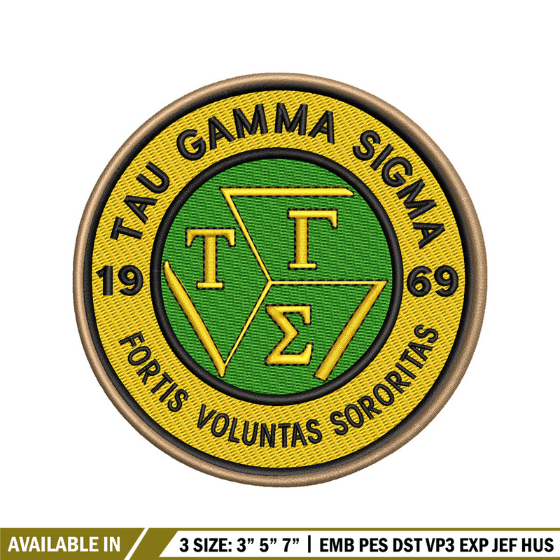 Tau Gamma Sigma embroidery design, logo embroidery, logo design, embroidery file, logo shirt, Digital download..jpg