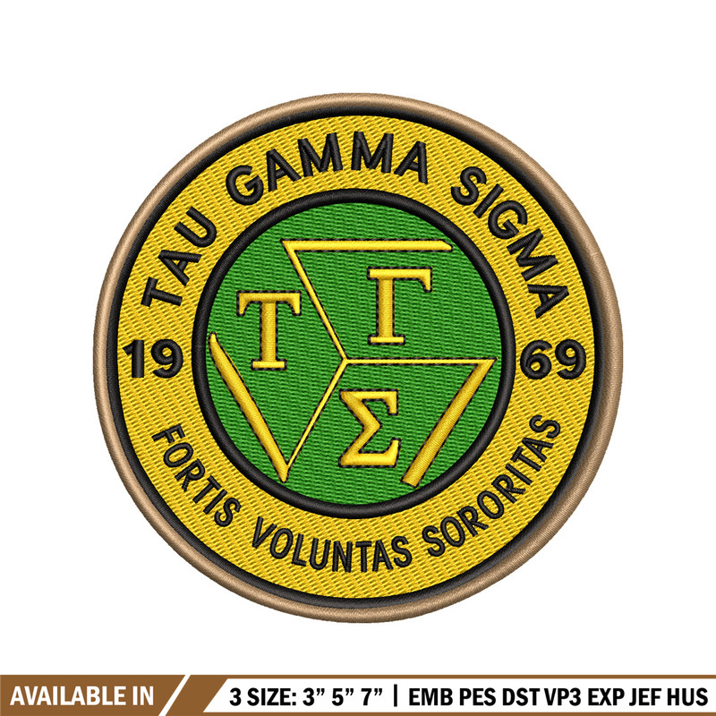 Tau Gamma Sigma embroidery design, logo embroidery, logo design, embroidery file, logo shirt, Digital download..jpg
