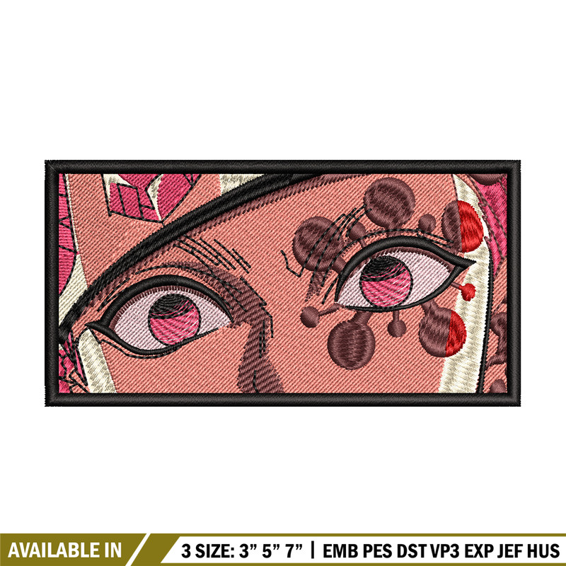 Tengen eyes embroidery design, Kimetsu no Yaiba embroidery, embroidery file, anime design, anime shirt, Digital download.jpg