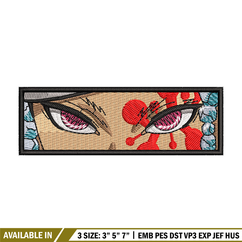 Tengen eyes embroidery design, Tengen embroidery, Anime design, Embroidery shirt, Embroidery file, Digital download.jpg