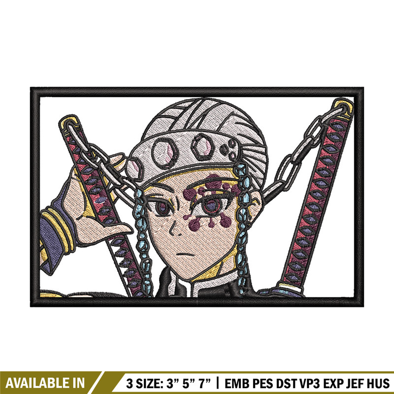 Tengen frame embroidery design, Tengen embroidery, Anime design, Embroidery shirt, Embroidery file, Digital download.jpg
