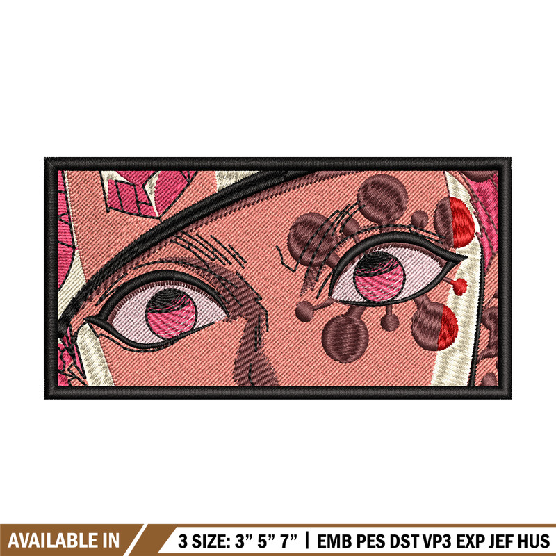 Tengen eyes embroidery design, Kimetsu no Yaiba embroidery, embroidery file, anime design, anime shirt, Digital download.jpg