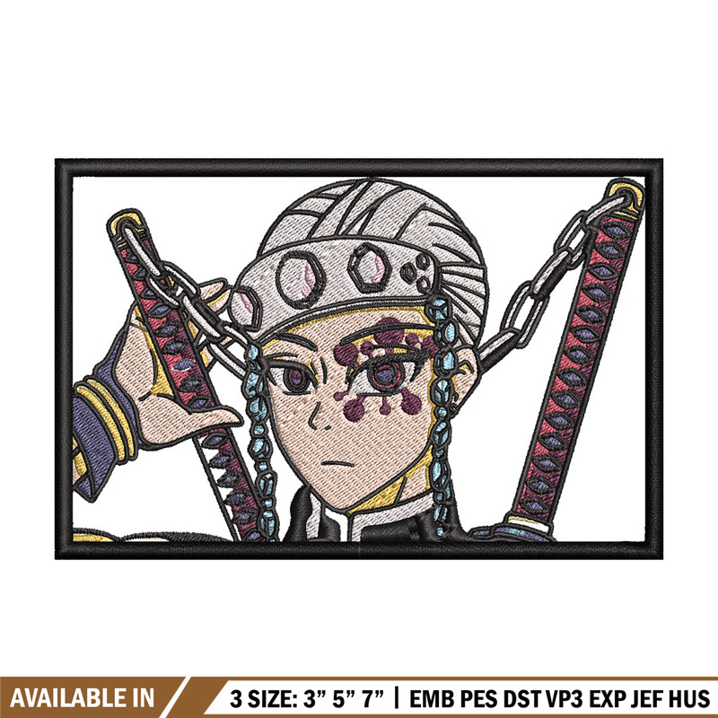Tengen frame embroidery design, Tengen embroidery, Anime design, Embroidery shirt, Embroidery file, Digital download.jpg