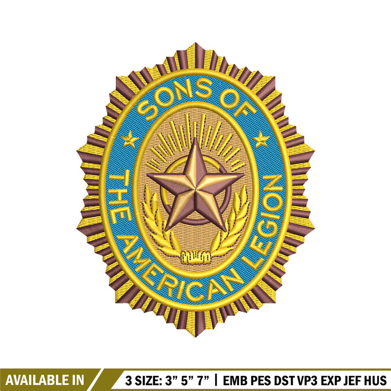 The american legion embroidery design, Logo embroidery, Emb design, Embroidery shirt, Embroidery file, Digital download.jpg