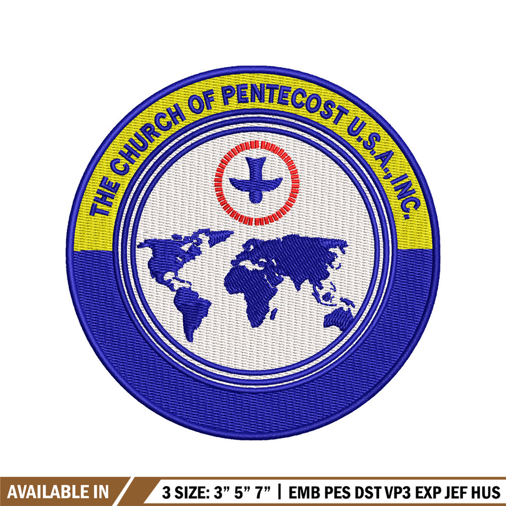 The Church of Pentecost embroidery design, logo embroidery, logo design, embroidery file, logo shirt, Digital download..jpg