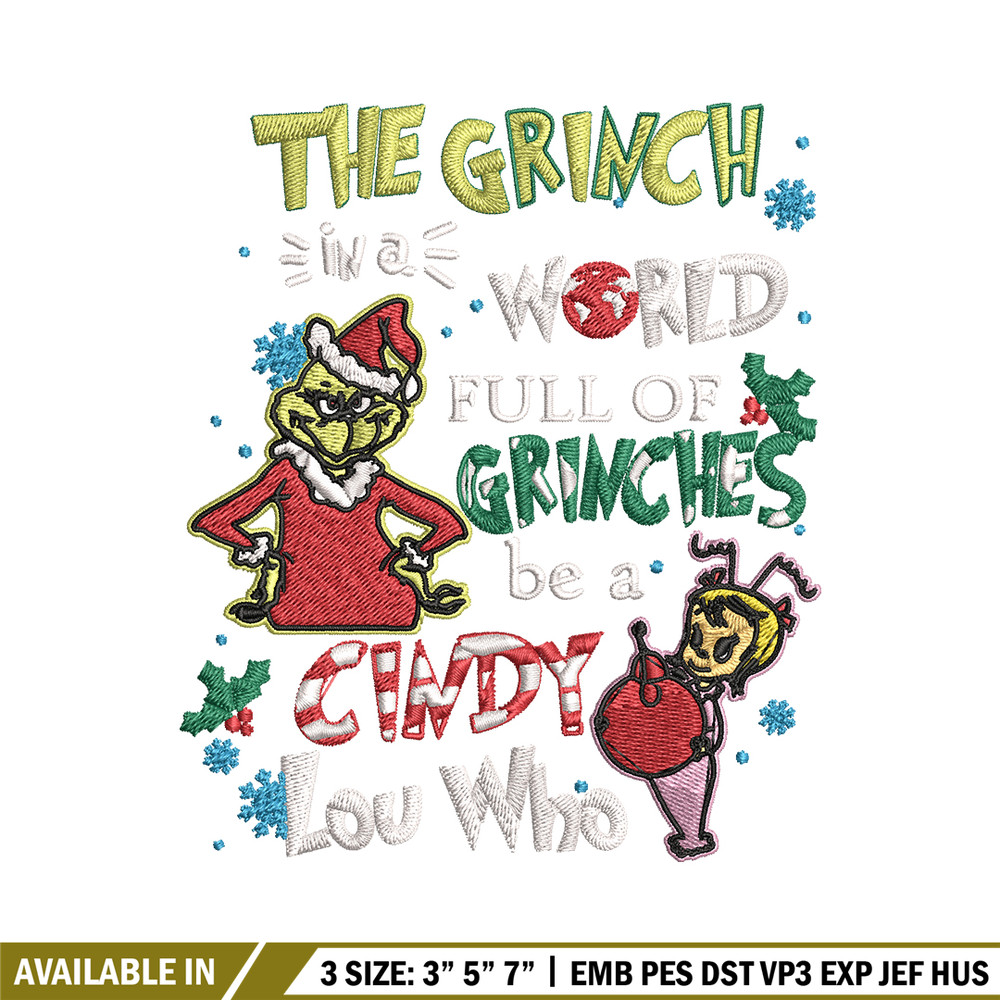 The grinch logo Embroidery design, Grinch christmas Embroidery, Grinch design, Embroidery File, Instant download.jpg