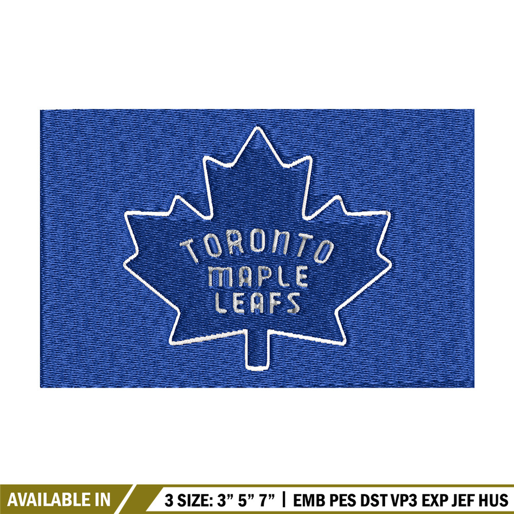 Toronto Maple logo Embroidery, NHL Embroidery, Sport embroidery, Logo Embroidery, NHL Embroidery design..jpg