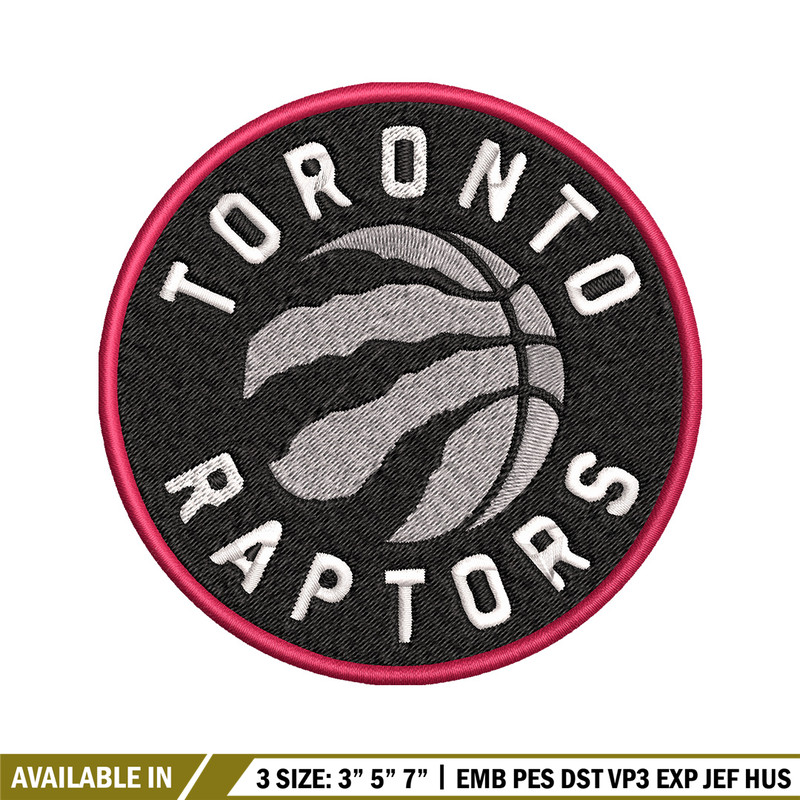 Toronto Raptors logo Embroidery, NBA Embroidery, Sport embroidery, Logo Embroidery, NBA Embroidery design..jpg