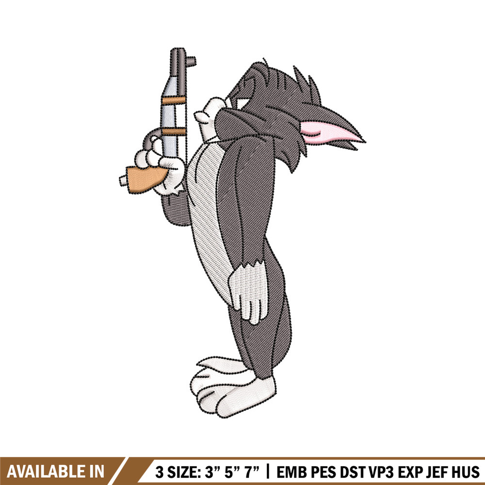 Tom gun embroidery design, Tom and jerry embroidery, Emb design, Embroidery shirt, Embroidery file, Digital download.jpg