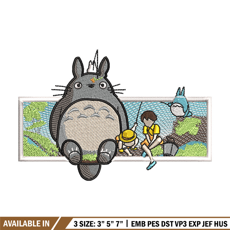 Totoro embroidery design, Studio Ghibli embroidery, Nike design, Embroidery shirt, Embroidery file, Digital download.jpg