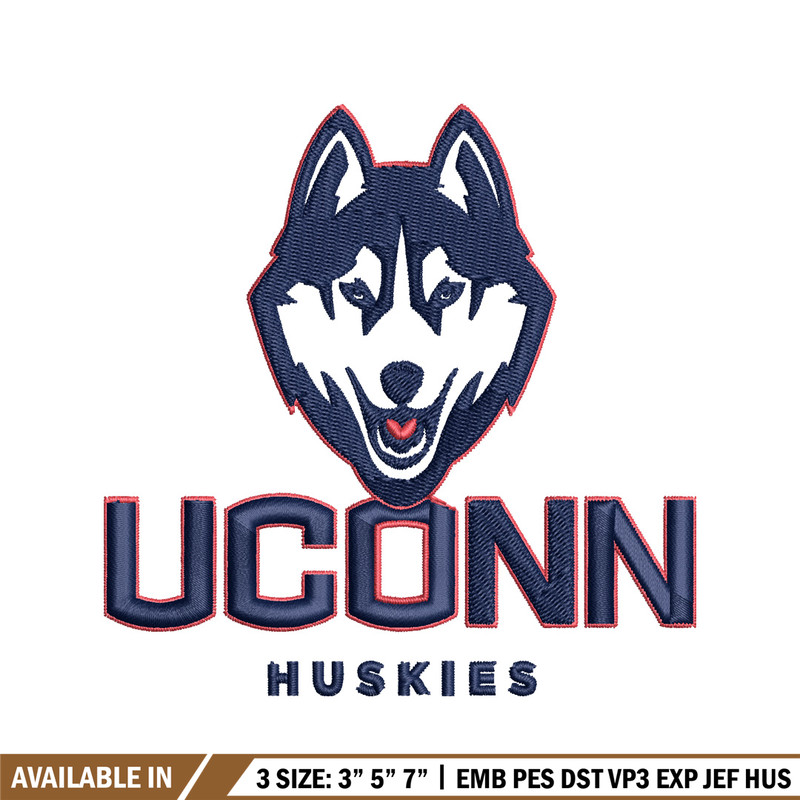 UConn Huskies embroidery design, UConn Huskies embroidery, logo Sport, Sport embroidery, NCAA embroidery..jpg