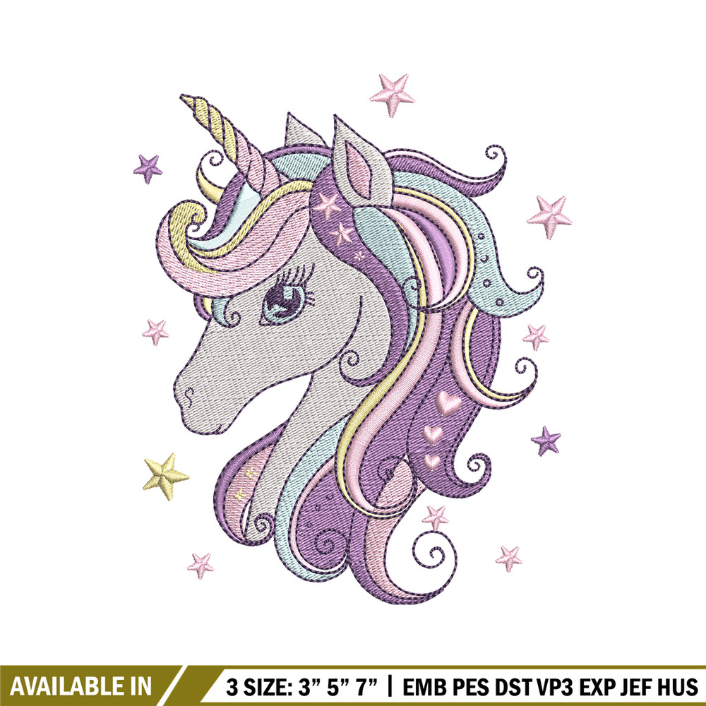 Unicorn cartoon embroidery design, Unicorn cartoon embroidery, logo design, Embroidery shirt, Instant download.jpg