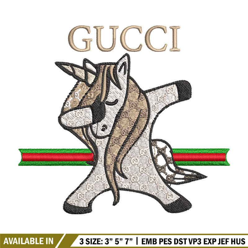 Unicorn gucci Embroidery Design, Gucci Embroidery, Embroidery File, Logo shirt, Sport Embroidery, Digital download..jpg