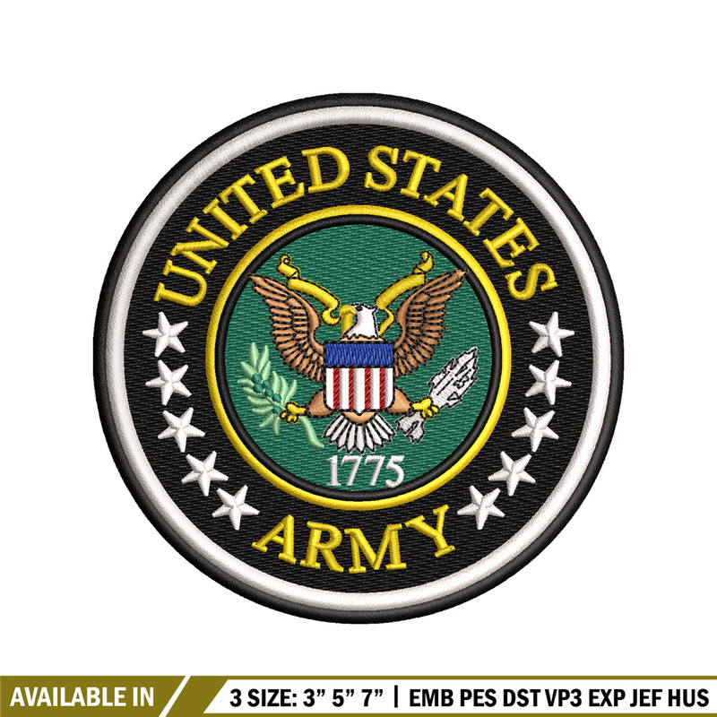 United States Army embroidery design, United States Army embroidery, logo design, embroidery file, Digital download..jpg