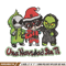 Una Navidad Sin Ti Grinch Embroidery design, Grinch christmas Embroidery, logo design, Embroidery File, Instant download.jpg