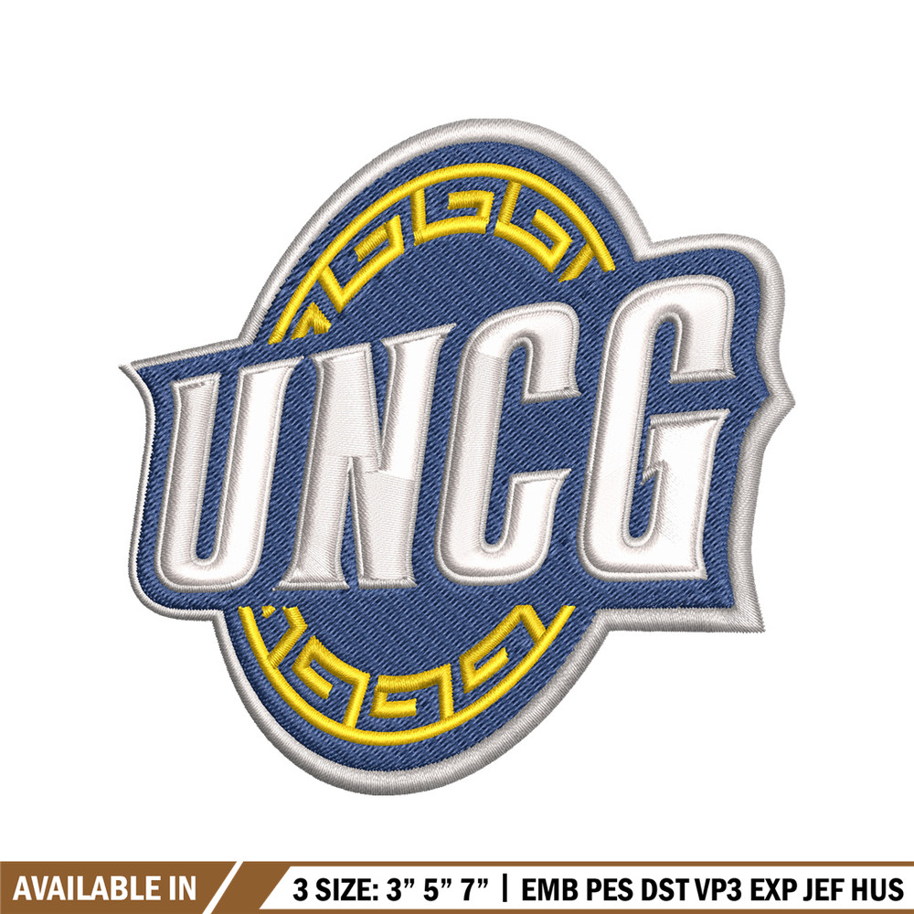 UNC Greensboro Spartans embroidery, logo embroidery, embroidery file, Sport embroidery, NCAA embroidery..jpg