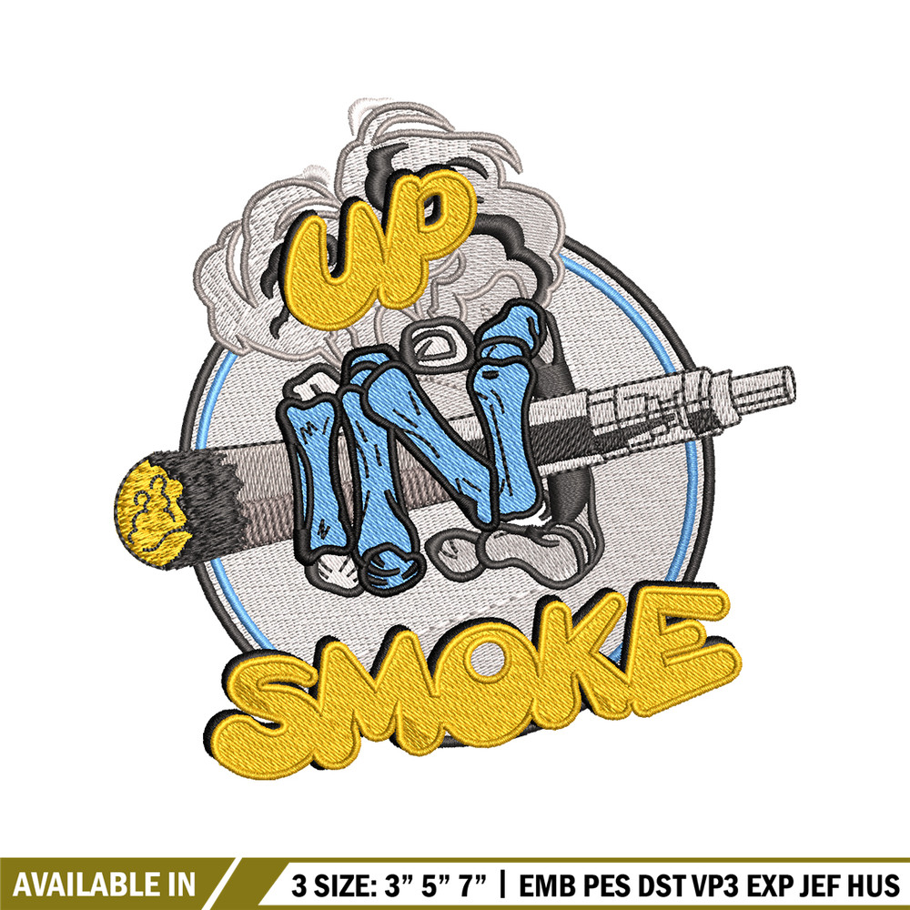 Up In Smoke logo embroidery design, Up In Smoke logo embroidery, Embroidery shirt, logo design, Instant download.jpg