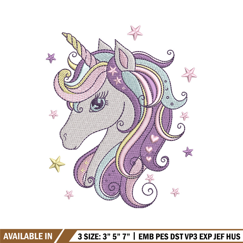 Unicorn cartoon embroidery design, Unicorn cartoon embroidery, logo design, Embroidery shirt, Instant download.jpg