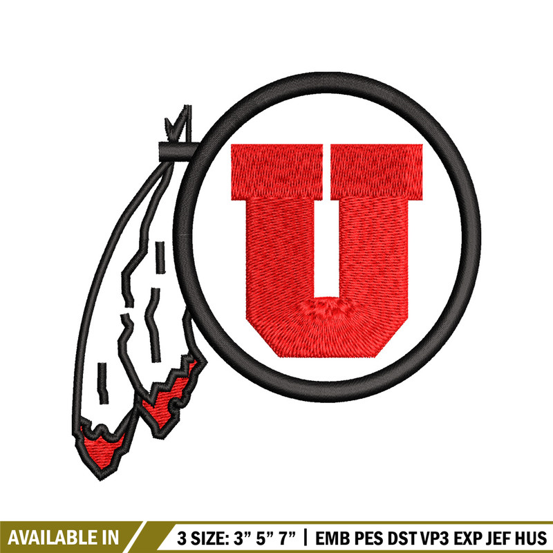Utah Utes embroidery design, Utah Utes embroidery, logo Sport, Sport embroidery, NCAA embroidery..jpg
