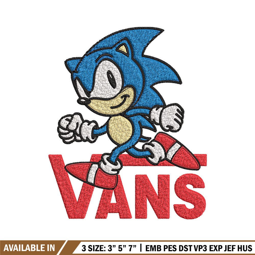 Vans Sonic Embroidery design, Vans Sonic Embroidery, cartoon design, Embroidery File, cartoon shirt, Instant download..jpg