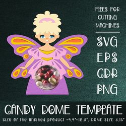 fairy candy dome | paper craft template | sucker holder svg | treat box