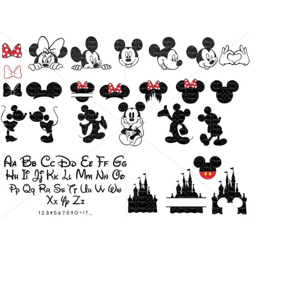Mouse Alphabet Mouse Alphabet SVG, Mouse Font SVG, Mouse Ttf Letters SVG, C | Inspire ...