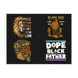 black father bundle png, dope black father, best dad png, father's day png, black king png, black dad png, black father sublimation design