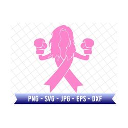fight cancer svg, afro lady svg, breast cancer svg, breast cancer awareness svg, awareness ribbon, breast cancer survivor, cancer ribbon svg