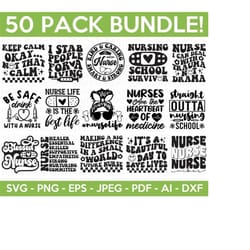 nurse svg bundle, nurse quotes svg, wife mom svg, blessed nurse, nurse svg heart, nurse life, stethoscope, cut files for
